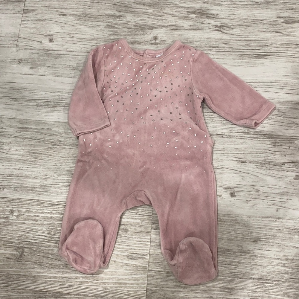 (Double) Baby dove velour blush stretchy. Size 3-6m